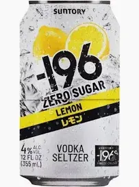 SUNTORY -196 ZERO SUGAR LEMON 355ML