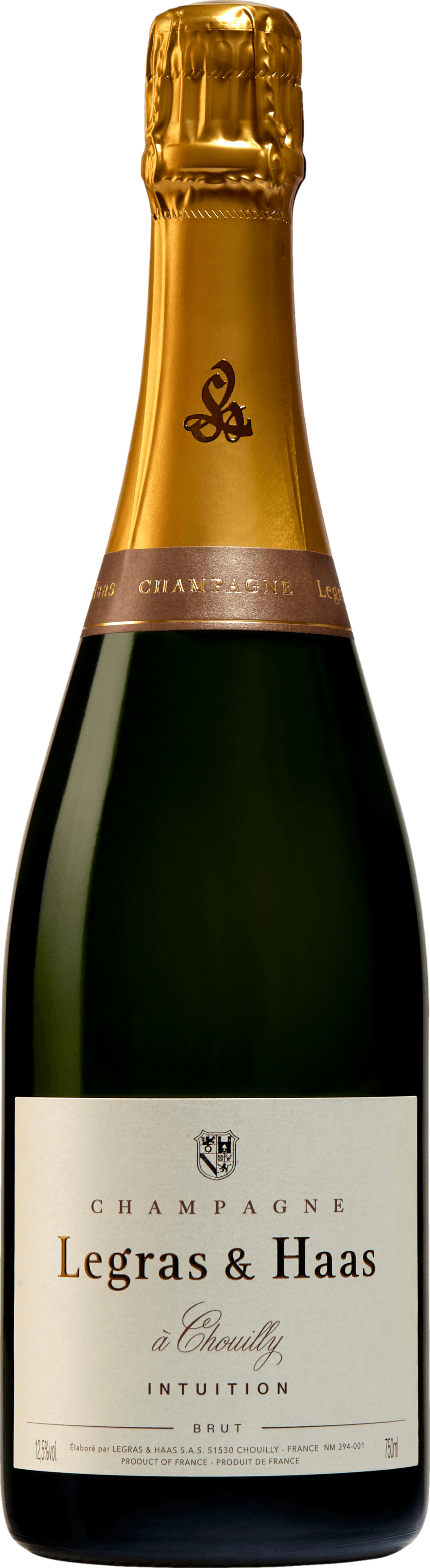 LEGRAS & HAAS "INTUITION" BRUT CHAMPAGNE 750ML